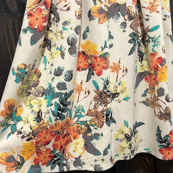 Candies Floral Mini Dress L Vintage Floral Sundress Boho Stretch Flare Y2K Chic - Picture 5 of 10